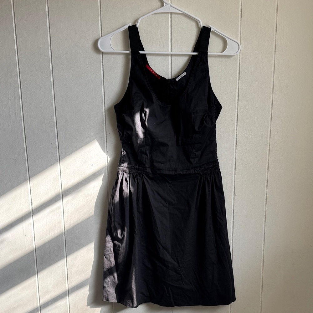 Prada Black Sport Mini Dress Sz 38